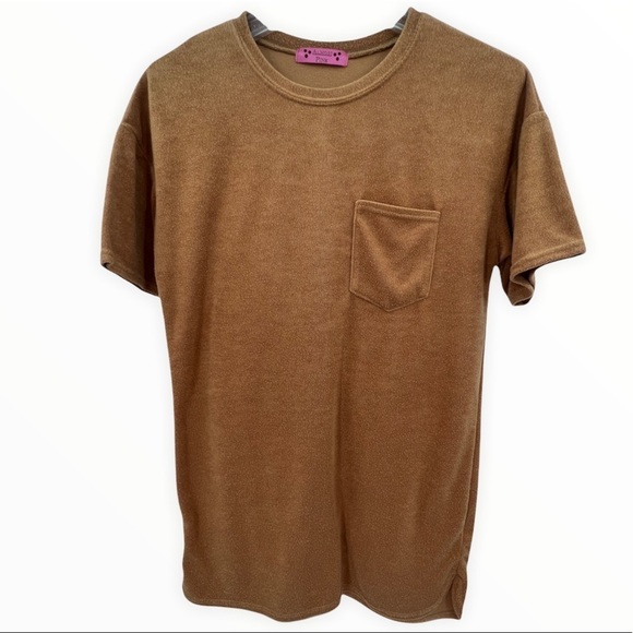 Almost Pink Terry Pullover Swimsuit Cover Size M - Picture 4 of 9